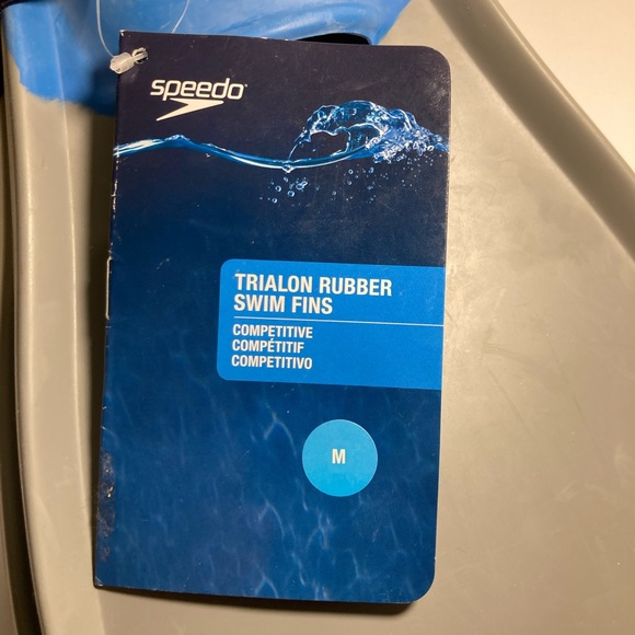 New Speedo Adult Triathlon Rubber Swim Fins - Picture 5 of 7